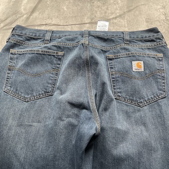 Carhartt Jeans Men's 40x32 Relaxed Fit Blue Denim Workwear 101483-968 Y2k - Picture 8 of 10